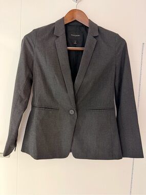 NWOT Banana Republic Women's Charcoal Gray Tailored Blazer